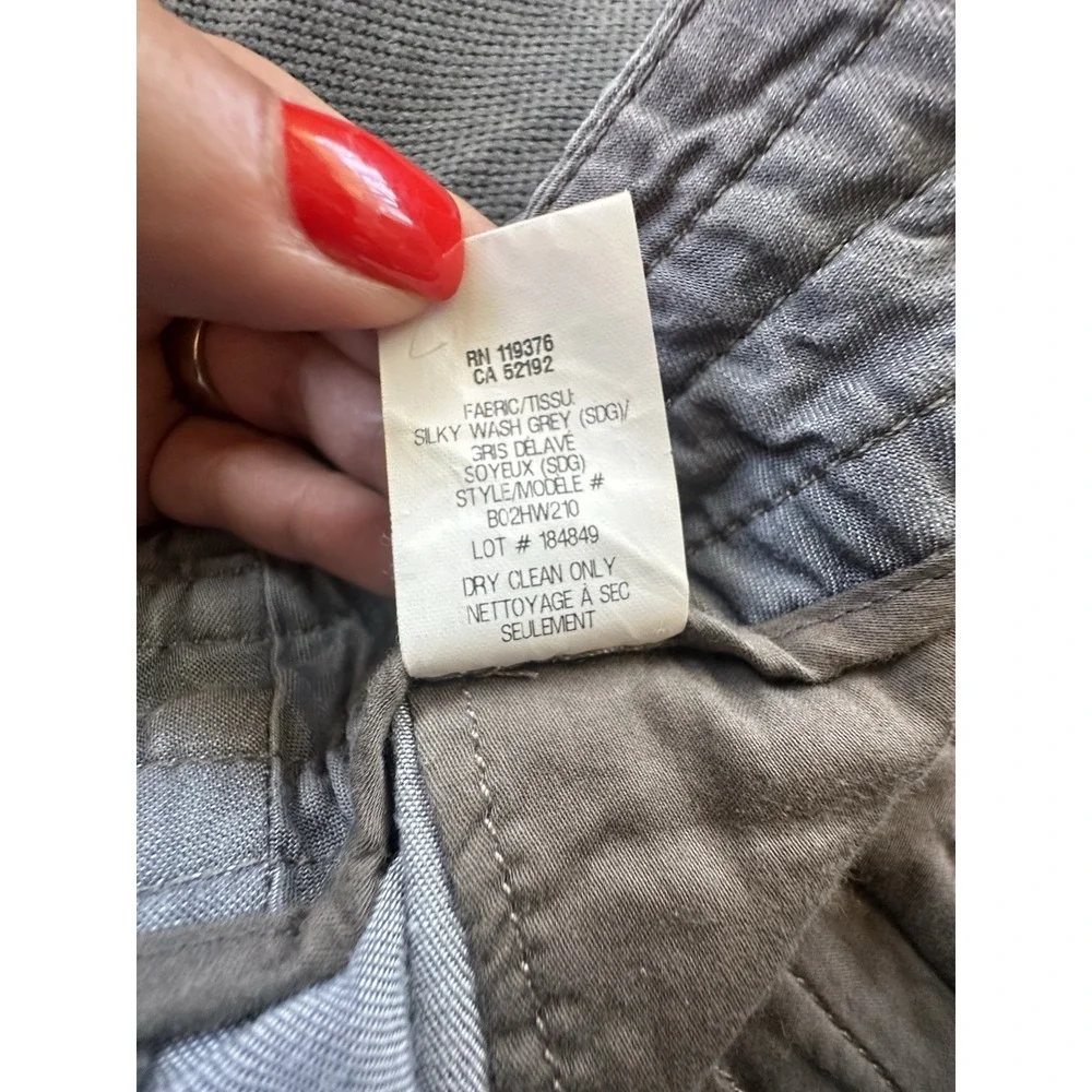 Helmut Lang Silky Wash Grey Shorts Woman's Size‎ 26 Tencel Soft